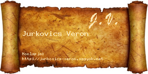 Jurkovics Veron névjegykártya